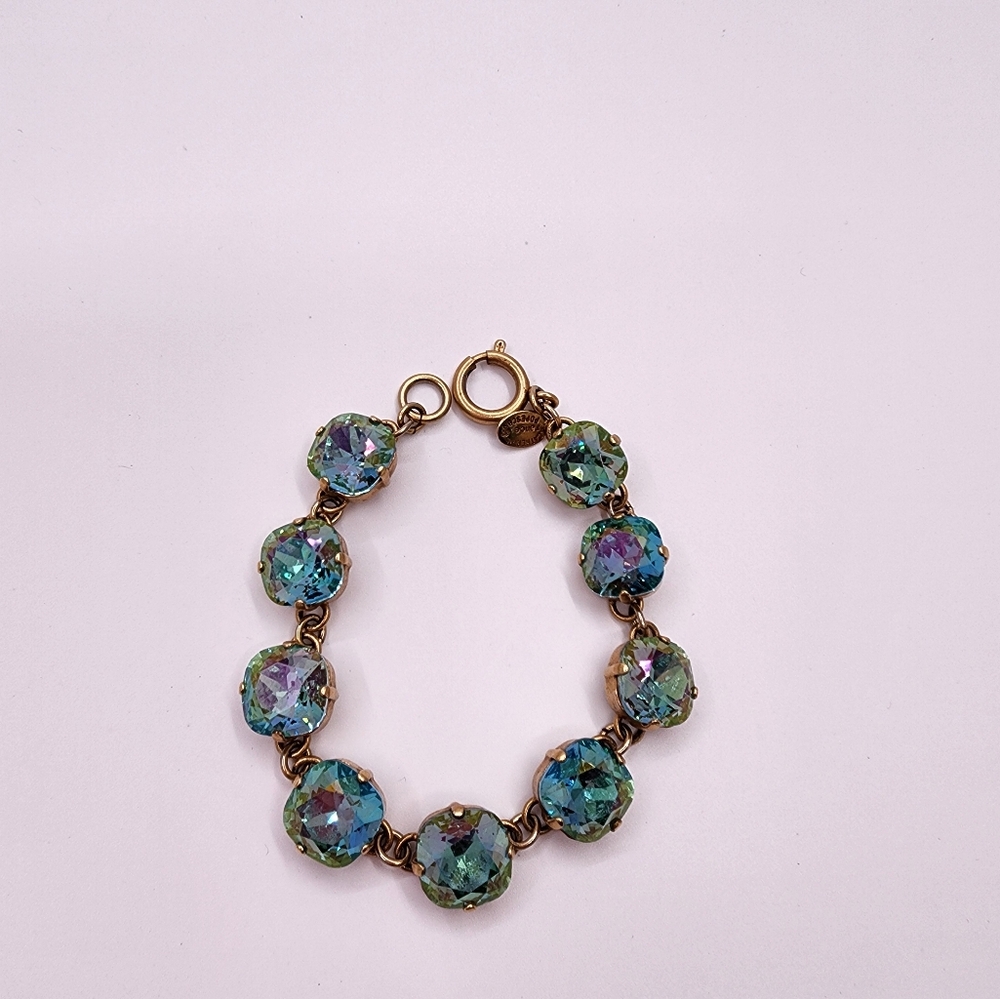 Catherine popesco bracelet green and purple color